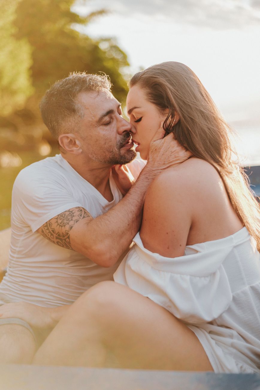 Pareja abrazada